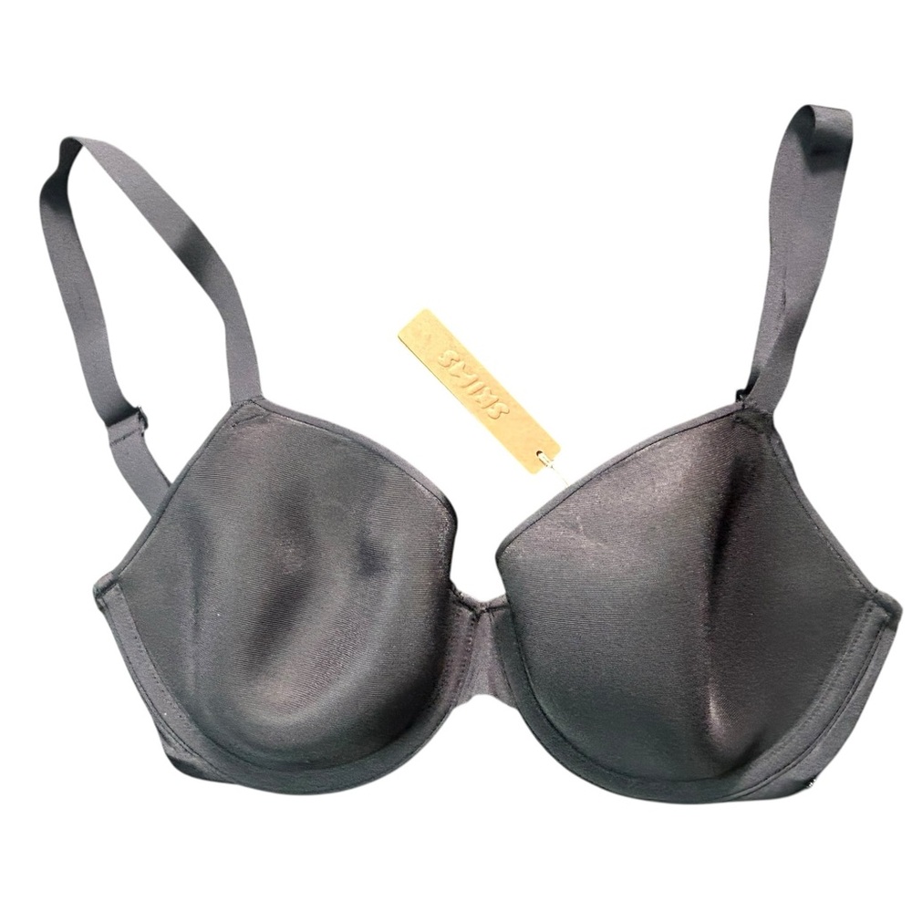 SKIMS ONYX black weightless Demi underwire bra size 32DDD NWT